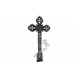 Krzyż żeliwny nr 1 - kolor czarny
