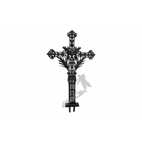 Krzyż żeliwny nr 3 - kolor czarny