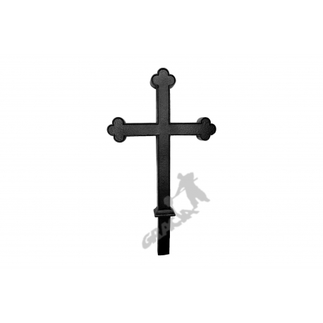 Krzyż żeliwny nr 4 - kolor czarny