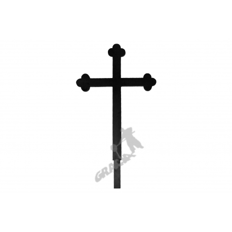 Krzyż żeliwny nr 5 - kolor czarny