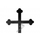 Krzyż żeliwny nr 5 - kolor czarny