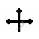 Krzyż żeliwny nr 6 - kolor czarny